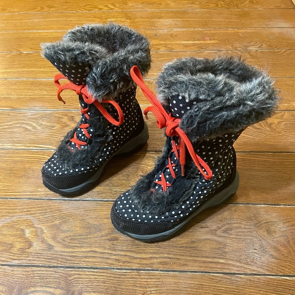 The North Face Polka Dot Winter Boots Size 12 - Picture 1 of 13